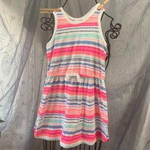 Crazy 8 Sundress Racer Back Striped Cotton Bow
